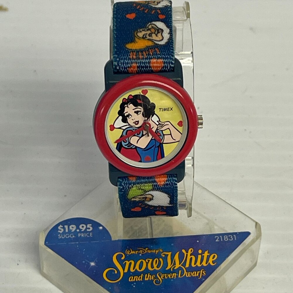 Timex Disney #21831 Snow White Nylon Band Quartz Analog Women's Watch - JW1060
